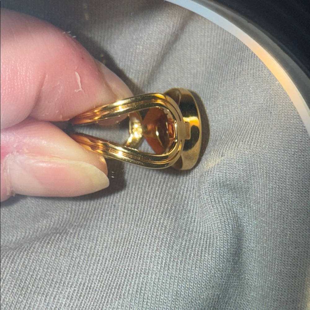 Versace Gold plated Ring with Bold Gemstone Design ( in stores 8M) NWT NIB - Picture 13 of 13